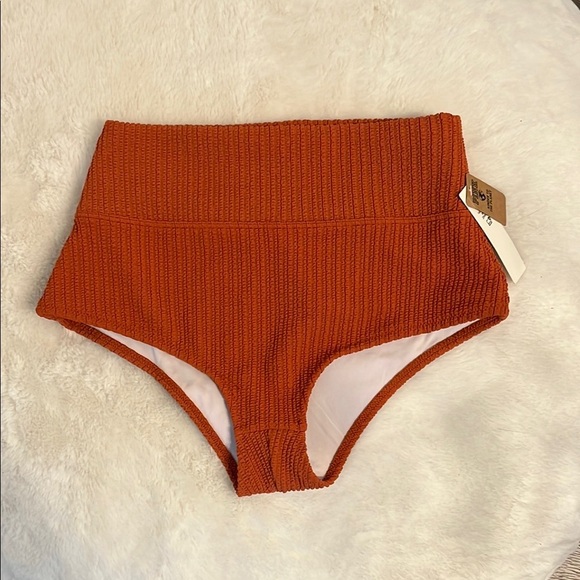 Victoria's Secret Pink High-Waisted Amber clay bikini bottom small - Picture 2 of 6